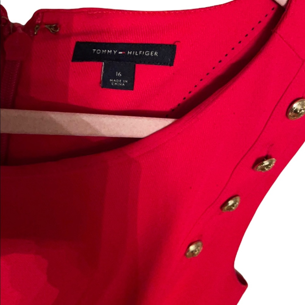 Tommy Hilfiger red dress 16 - Picture 4 of 5